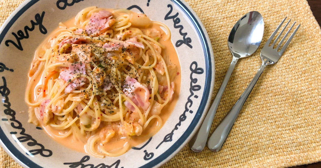 キムチパスタの作り方｜クリーム・和風・ガーリックで簡単アレンジ