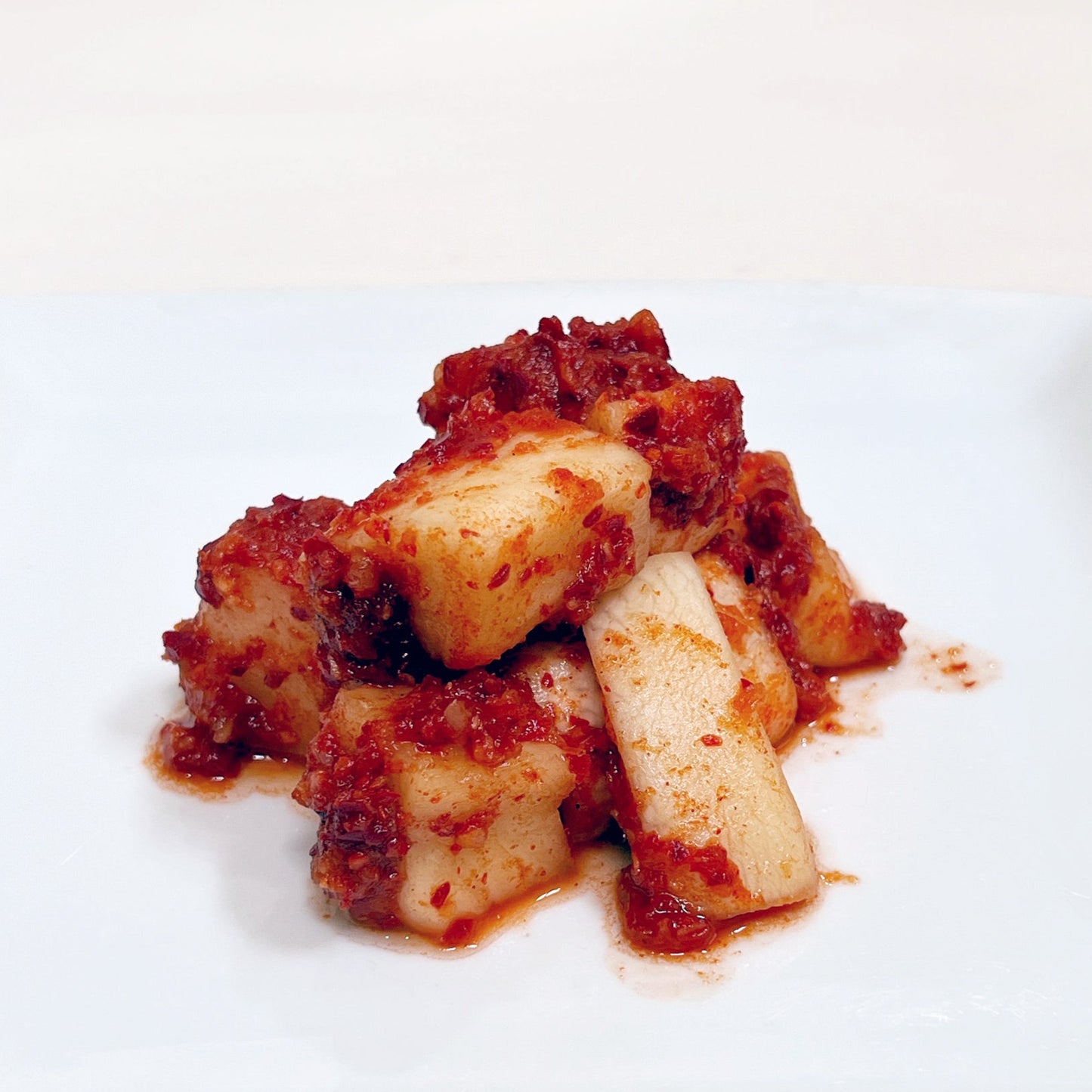 大根キムチ　盛り付け