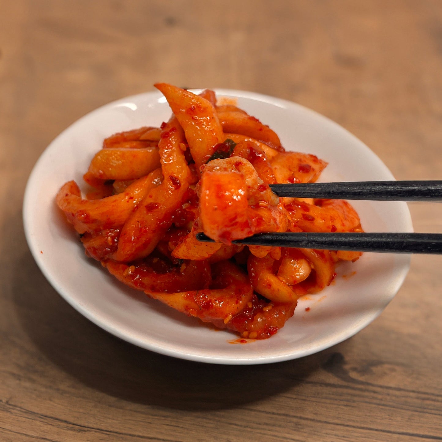 チャンジャ大根キムチ持ち上げ