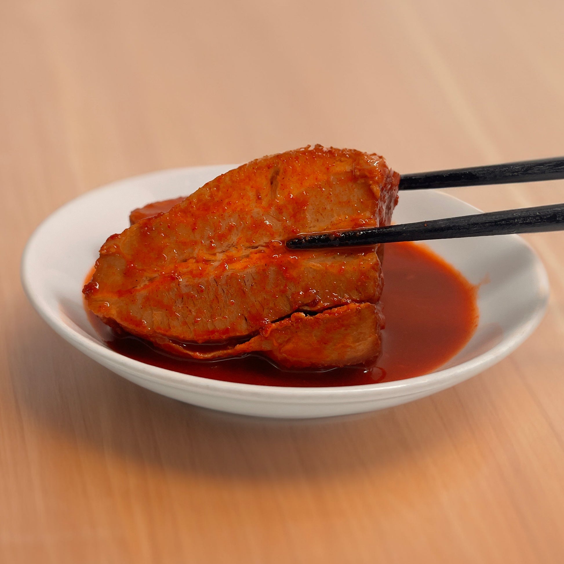 角煮キムチ持ち上げ